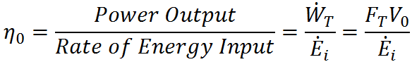 Efficiency in thrust machines