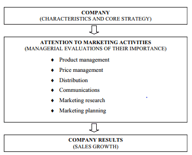 Figure 1 The impact of market research on firm performance