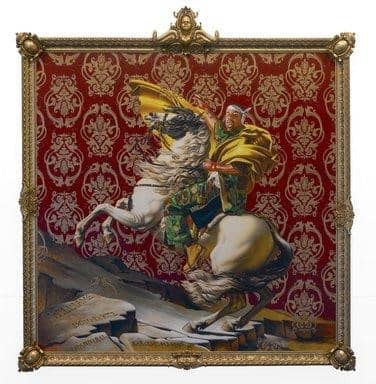 Image 1.0 Kehinde Wiley (American, born 1977). Napoleon Leading the Army over the Alps, 2005, oil on canvas (Wiley)