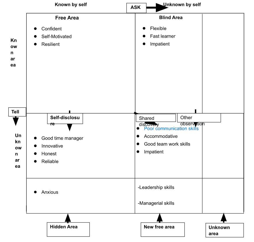 JoHari Window Model